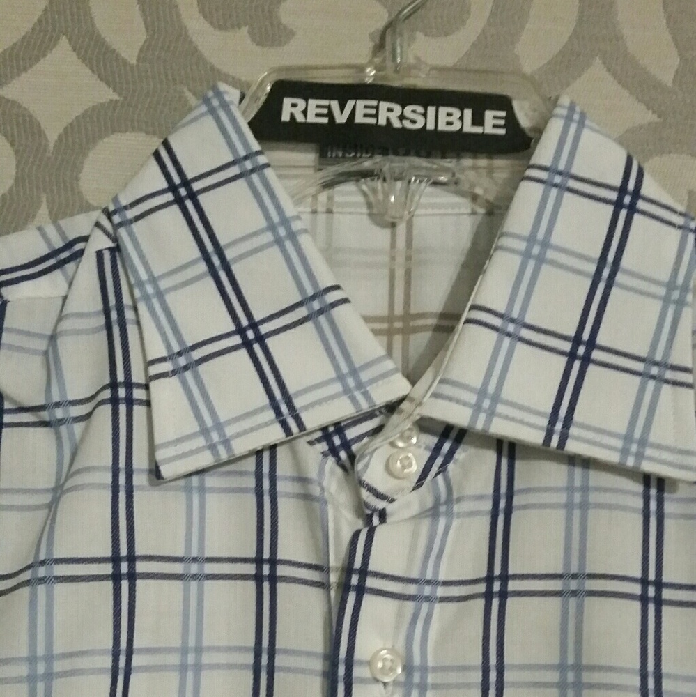 Reversible Plaid Button Up - Picture 2 of 4